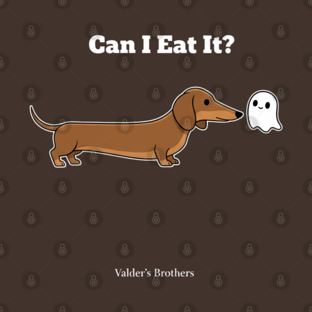 Funny Wiener Dog Ghost Tee by Valder’s Brothers