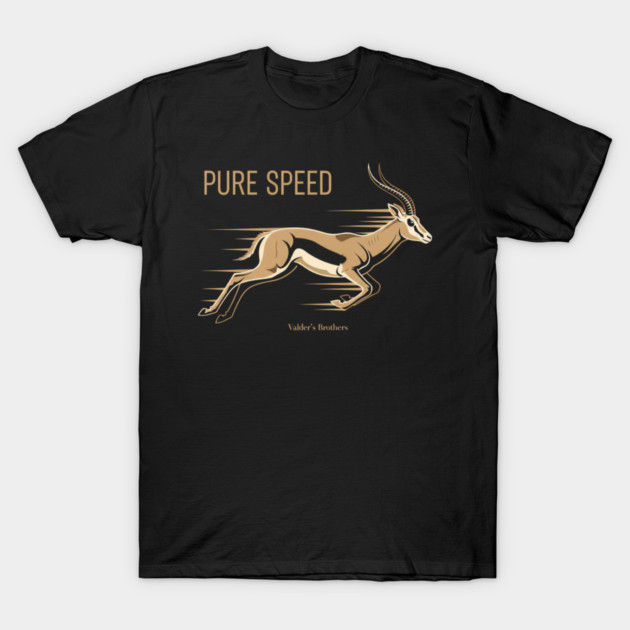 Pure Speed Gazelle Graphic T-Shirt by Valder’s Brothers