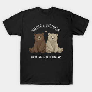 Healing Is Not Linear Bear Design T-Shirt
