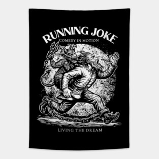 RUNNING JOKE Tapestry