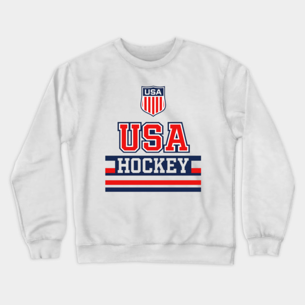 USA Hockey Crewneck Sweatshirt by CrazyGirl