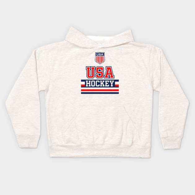 USA Hockey Kids Hoodie by CrazyGirl