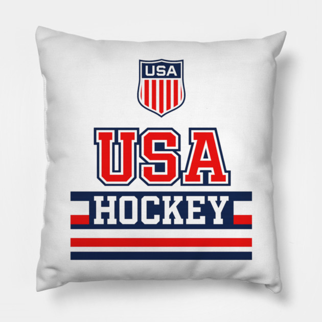 USA Hockey Pillow by CrazyGirl
