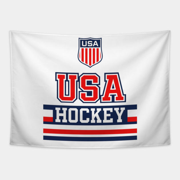 USA Hockey Tapestry by CrazyGirl
