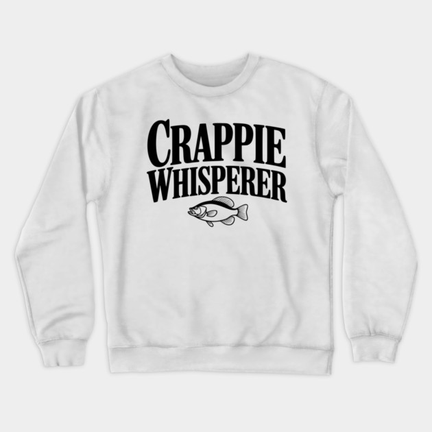 Crappie Whisperer Crewneck Sweatshirt by Frank Ring