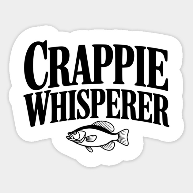 Crappie Whisperer Sticker by Frank Ring