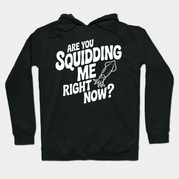 Are You Squidding Me Right Now? Hoodie by Frank Ring