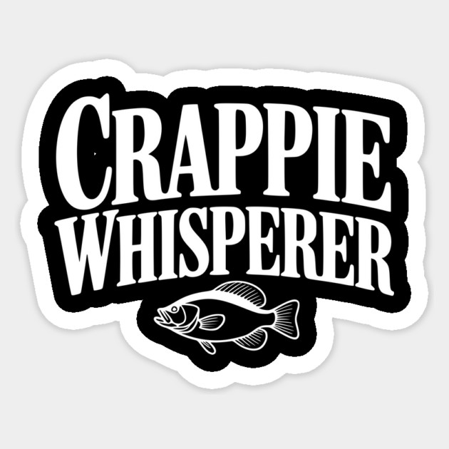 Crappie Whisperer Sticker by Frank Ring
