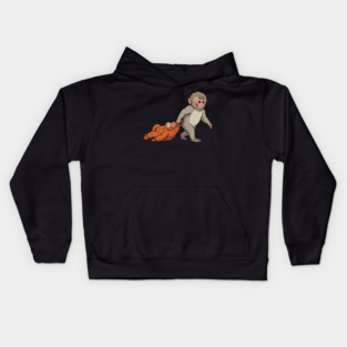 Monkey Pulling Orangutan Primate Animal Lover Kids Hoodie