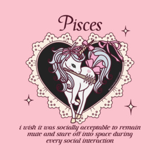 pisces creepy coquette unicorn