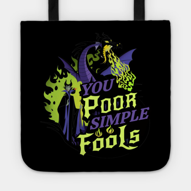 You Poor Simple Fools Maleficent Evil Queen Dragon Style Tote by Joaddo