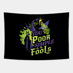 You Poor Simple Fools Maleficent Evil Queen Dragon Style Tapestry