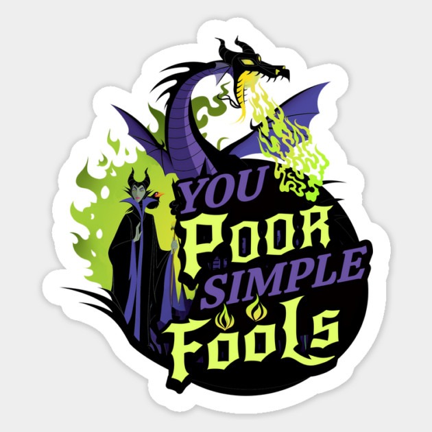You Poor Simple Fools Maleficent Evil Queen Dragon Style Magnet by Joaddo