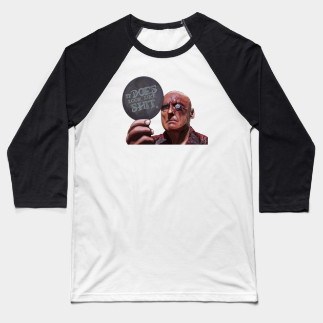 Waterworld: It DOES look like S*** Baseball T-Shirt by 51Deesigns