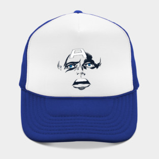Captain America Blue eyes Face Design Style Hat