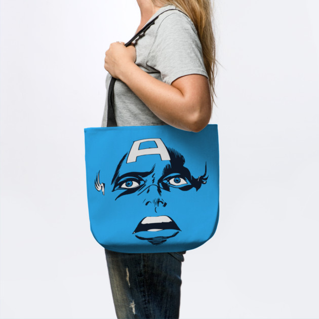 Captain America Blue eyes Face Design Style by Joaddo