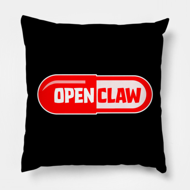 OpenClaw Pilled Pillow by Claw Tees