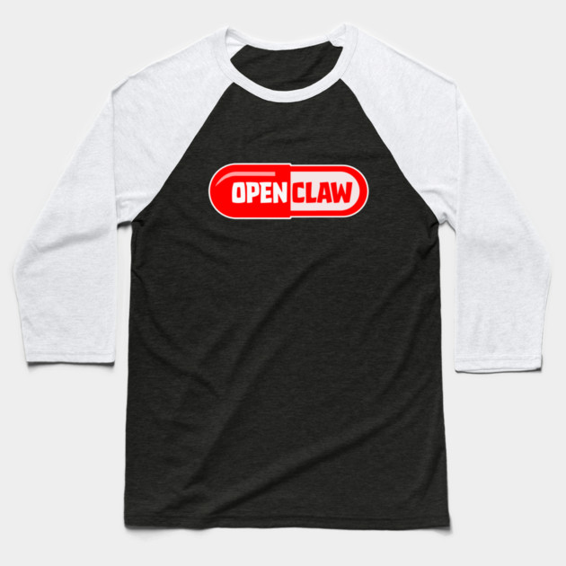 OpenClaw Pilled Baseball T-Shirt by Claw Tees