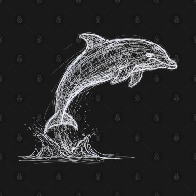 Chaotic Scribble Dolphin by Valder’s Brothers