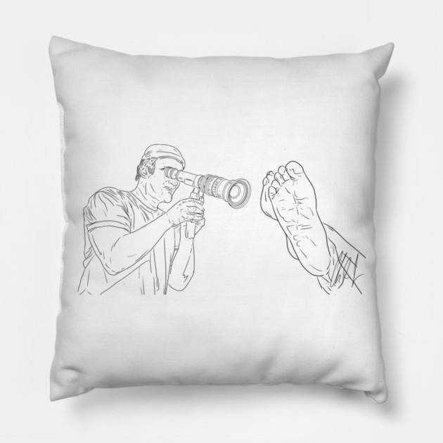 Tarantino: Director of Feet Photography [Outline] Pillow by 51Deesigns