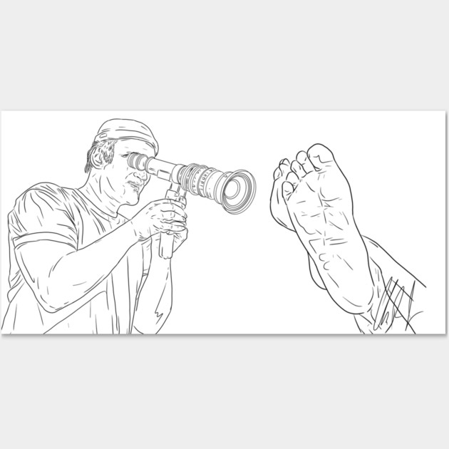 Tarantino: Director of Feet Photography [Outline] Wall Art by 51Deesigns