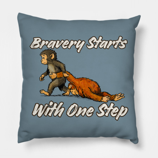 Punch-Monkey-Cute Baby Monkey Plush Hugging Pillow by JessArty