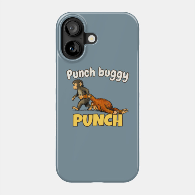 Punch-Monkey-Baby Monkey Punch Phone Case by JessArty