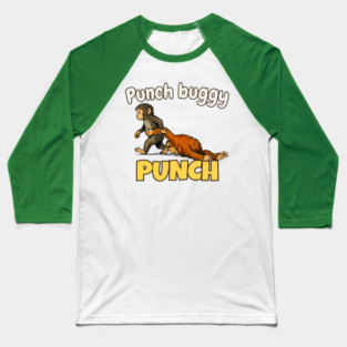 Punch-Monkey-Baby Monkey Punch Baseball T-Shirt