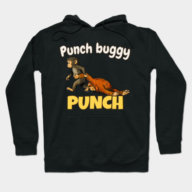 Punch-Monkey-Baby Monkey Punch Hoodie by JessArty