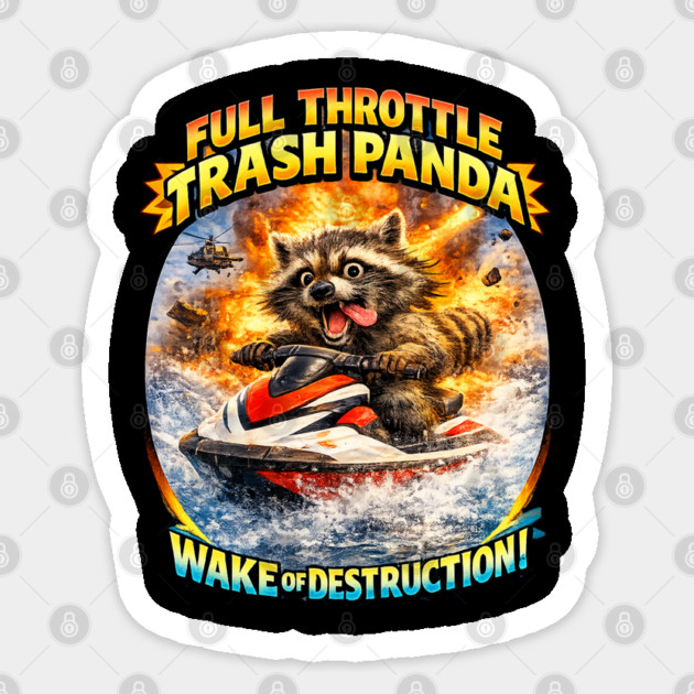 FullThrottle Trash Panda Sticker by CrazyGirl