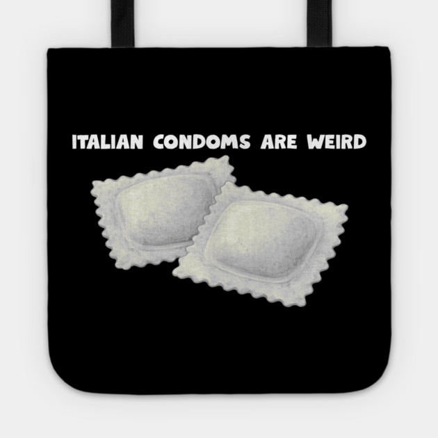 italian condoms Tote by Low Life Shirts