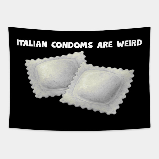 italian condoms Tapestry by Low Life Shirts