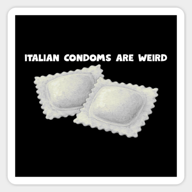 italian condoms Magnet by Low Life Shirts