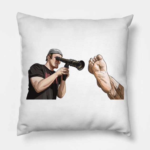 Tarantino: Director of Feet Photography Pillow by 51Deesigns