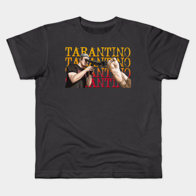 Tarantino: Foot Focus Kids T-Shirt by 51Deesigns