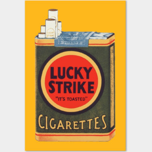 Vintage Lucky Strike Cigarette Packet Posters and Art