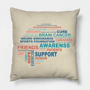 Brain Cancer Awareness Pillow