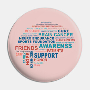 Brain Cancer Awareness Pin