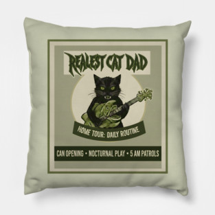 REALEST CAT DAD Pillow