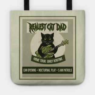 REALEST CAT DAD Tote