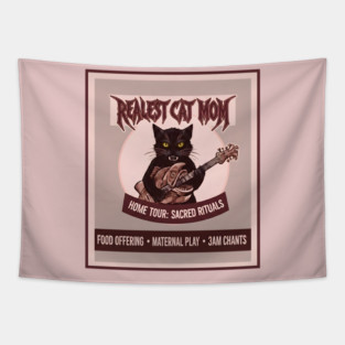 REALEST CAT MOM Tapestry