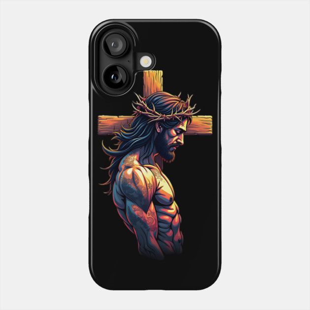Cross of Jesus Christ Tattoo Art Phone Case by animegirlnft