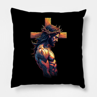 Cross of Jesus Christ Tattoo Art Pillow