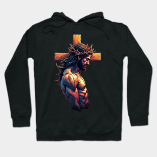 Cross of Jesus Christ Tattoo Art Hoodie