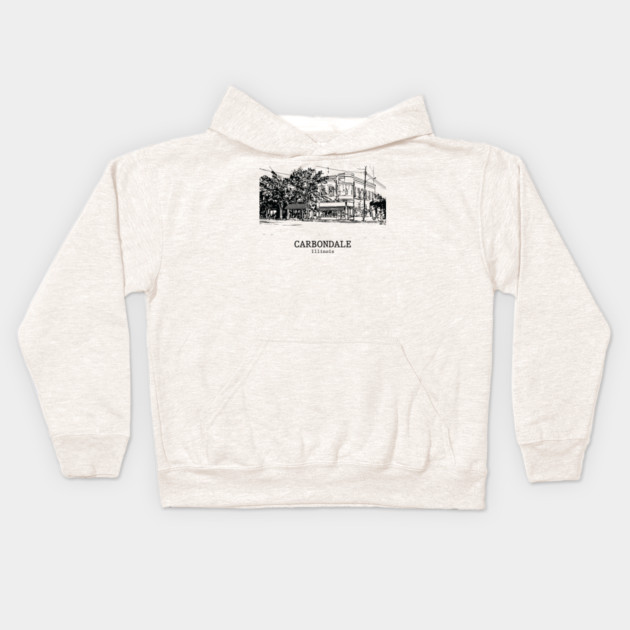 Carbondale - Illinois Kids Hoodie by Lakeric