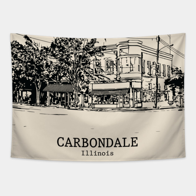 Carbondale - Illinois Tapestry by Lakeric