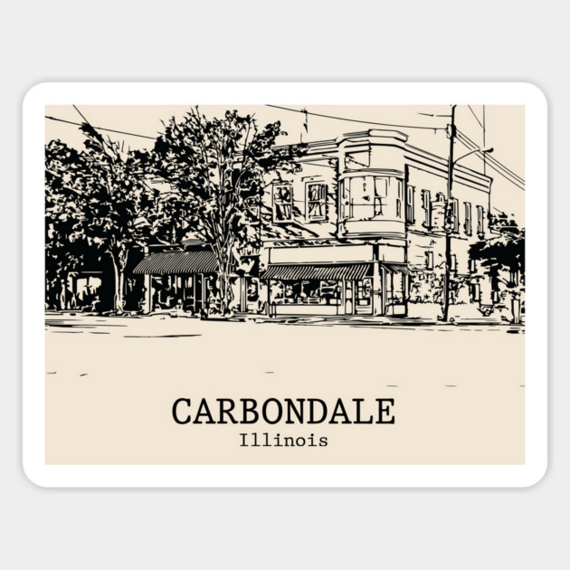 Carbondale - Illinois Magnet by Lakeric