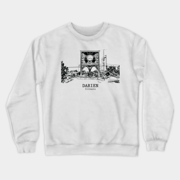 Darien - Illinois Crewneck Sweatshirt by Lakeric