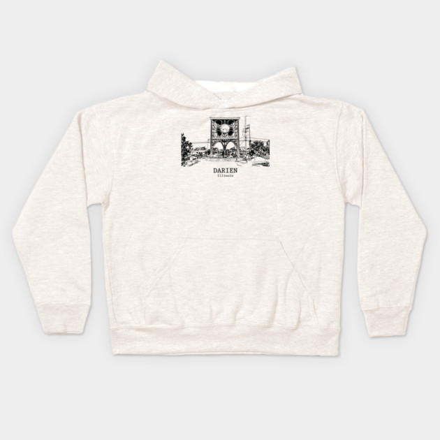 Darien - Illinois Kids Hoodie by Lakeric