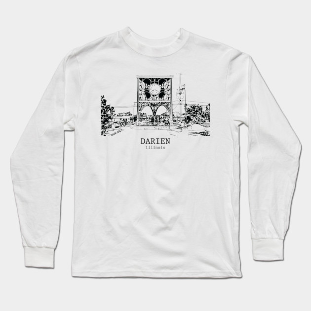 Darien - Illinois Long Sleeve T-Shirt by Lakeric